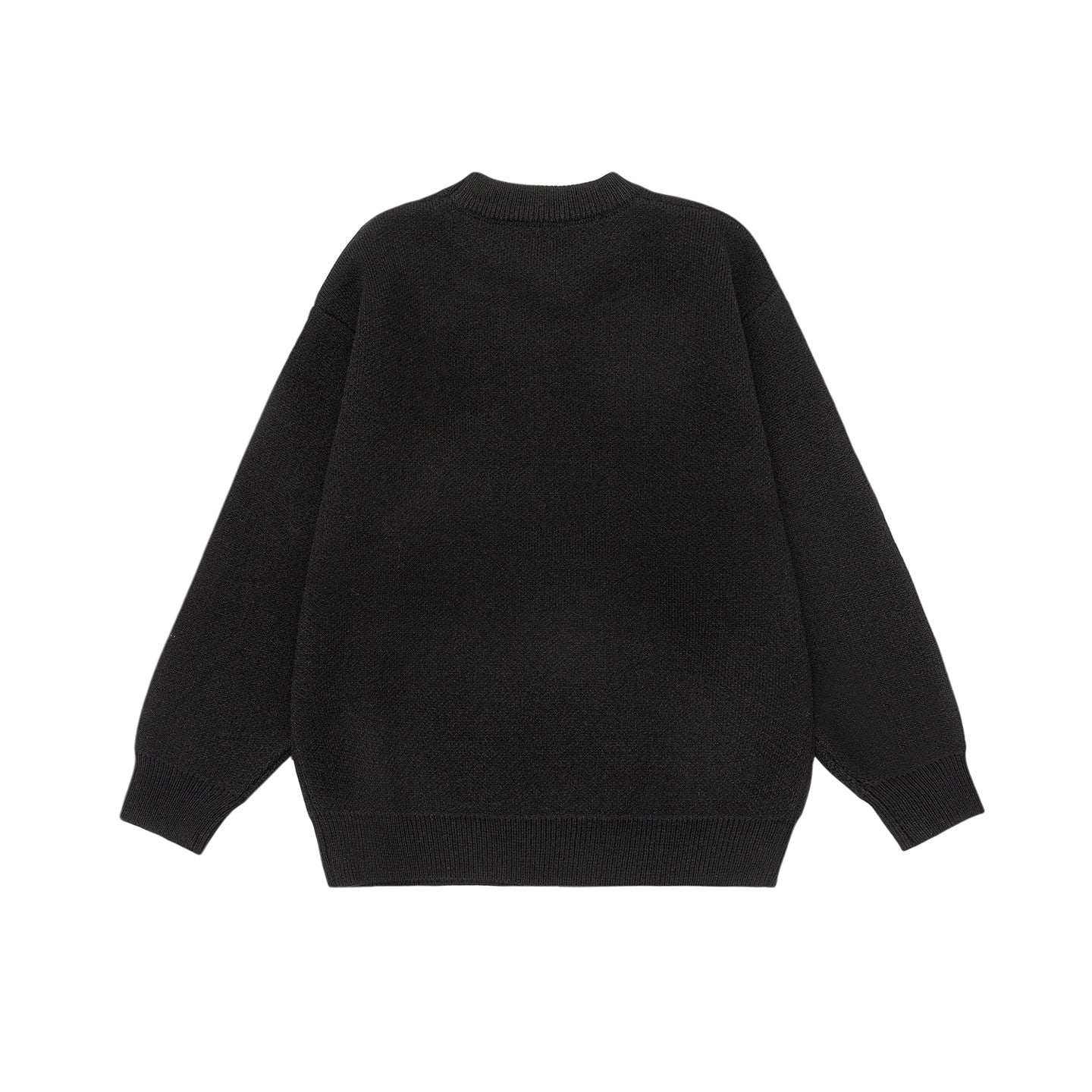 Horse Embroidery Knitwear Loose Casual Unisex  Sweater