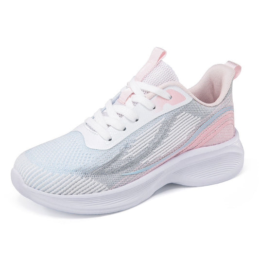 Mesh breathable lightweight soft sole travel running shoes