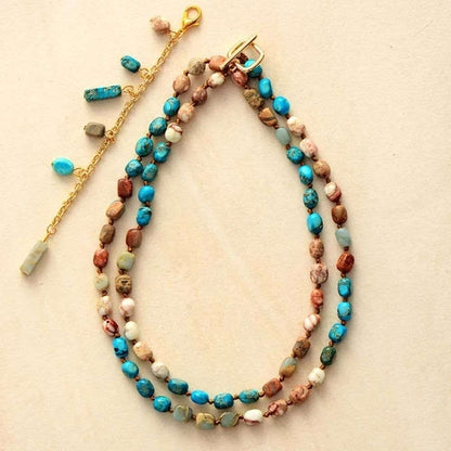 Eternity Semi-Precious Stones Necklace