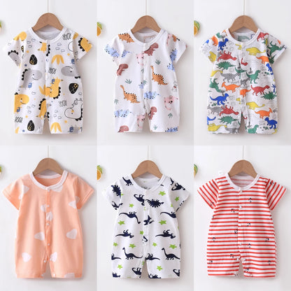 New Baby Newborn Romper Short-Sleeved Thin Romper baby wrapping clothes Jumpsuit baby girl romper