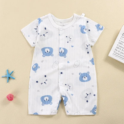 New Baby Newborn Romper Short-Sleeved Thin Romper baby wrapping clothes Jumpsuit baby girl romper