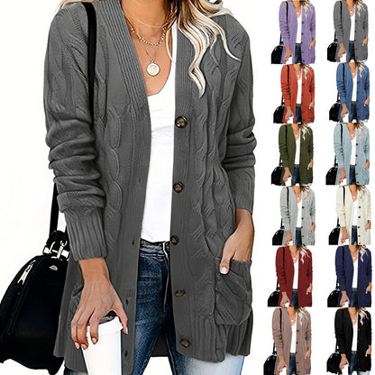 Knitted cardigan sweater