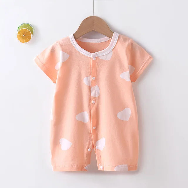New Baby Newborn Romper Short-Sleeved Thin Romper baby wrapping clothes Jumpsuit baby girl romper