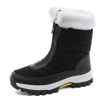 Thick and Warm Snow Boots with Velvet, Large Cotton Shoes